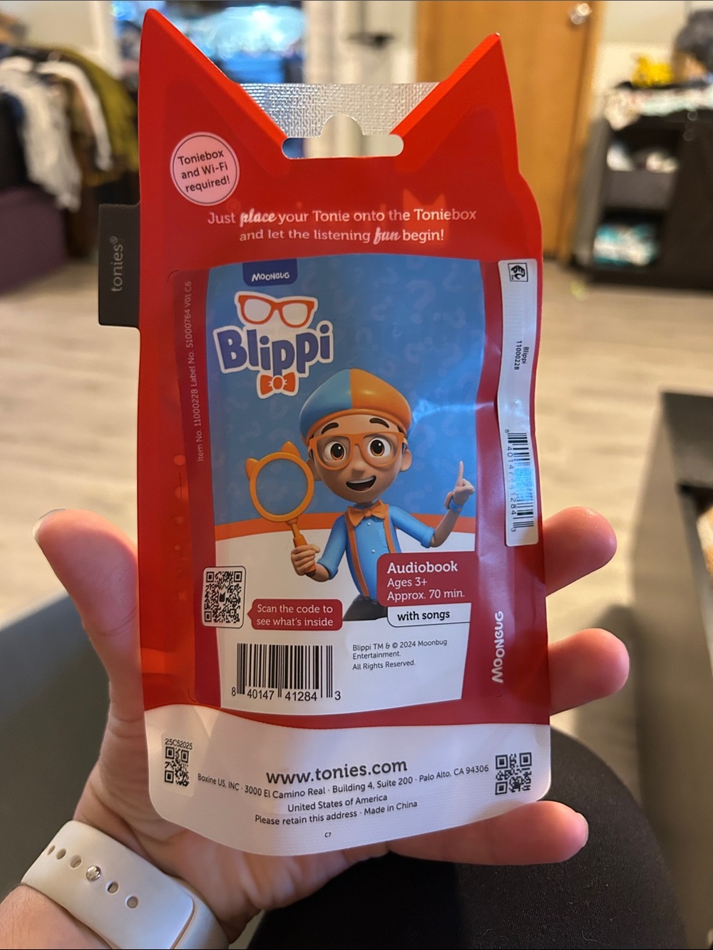 Tonies Blippi Audio Figure – Orange and Blue Interactive Toy - Picture 2 of 2